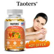 Zinc+Vitamin C Capsules,Immune Booster,Antioxidant And Metabolism Support