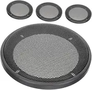 LOORGVEL 4Pcs Black Car Speaker Mesh Grill Guards Heavy Duty Decorative Circle Protectors for Enhanced Sound Quality Reliable Protection Simple Installation for Speakers