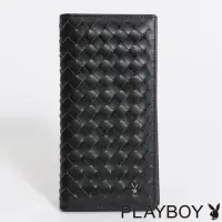 在飛比找momo購物網優惠-【PLAYBOY】翻蓋長夾 Manner系列(黑色)