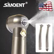 Dental High Speed Handpiece Push Button 2/4 Holes Fiber Optic with LED Light