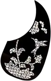 GLSTOY Acoustic Guitar Pickguard Adhesive Decorative Thin Pickguard for Easy Installation and Scratch Protection Lightweight Guitar Parts