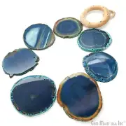 7 Agate Slice Wind Chimes Handmade Healing Crystal Stone Home Decor GemMartUSA