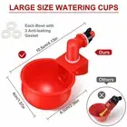 Chicken Waterer Cups Leak-Proof Chicken Water Feeder Poultry Drinking Cup Bowl