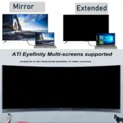 4K60Hz Video Cord with Angled Adapter 4K UHD Displayport1.2 Cable