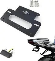 GSXR600 GSXR750 Fender Eliminator, Tail Tidy, for SUZUKI GSXR 600/750 L1 2011-2019, with Led License Plate Light (Black)