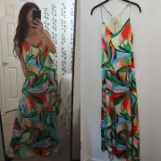 NWT Nicole Miller Satin Maxi Dress XS