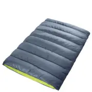 Double Sleeping Bag Bags Outdoor Camping Hiking Thermal -10â„ƒ Tent Grey
