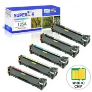 5PK CB540A BK/C/M/Y Color Toner for HP 125A Color LaserJet CP1518 CP1518ni