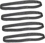 SUPVOX 4Pcs Rubber Tank Track Replacement for DIY Robot Projects Excellent Traction Various Terrains Lightweight and Compact Design for Hands Learning and Building Activities