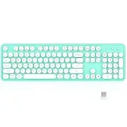 Links9+ Wireless Bluetooth Keyboard, Retro Typewriter Style Keyboard, Full-Si...