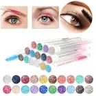 Black 3D Silk Fiber Eyelash Mascara Extension Makeup Waterproof Kits Eye Lashes@