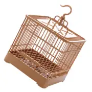 Plastic Bird Cage Travel Birdcage Stands Assembly Toy for Hanging Standing