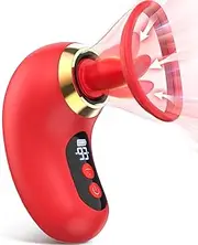 Vibrator Adult Sex Toys for Women-3IN1 Sucking Vibrator Sex Toy,Adult Sex Toys With 3 Sucking & 9 Tongue Licking Vibrations,LCD Clitoral Nipple G-spot Vibrator Female Sex Toys Sex Machines with Removable Clear Cups