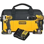 DEWALT 20V MAX Impact Driver and Drill Combo Kit (DCK280C2)
