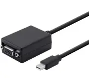 Monoprice Mini DisplayPort 1.1 to VGA Adapter, Black, New With Free Shipping!