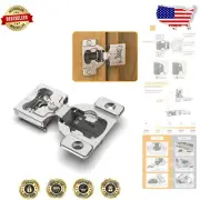 Durable 50 Pack Concealed Pull-Soft Close Hinges - Perfect for All Cabinets