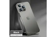 For iPhone 13 Pro Max Case 360 Shockproof Metal Plating Full Cover Protector-For iPhone 13 Pro Max-Black