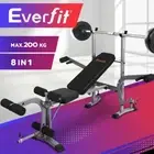 Everfit Weight Bench Fitness Bench Adjustable Bench Press 8-In-1 Gym Equipment
