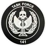 [YeungZhou] Task Force 141 PVC Morale Patch, 3 in Diameter, (141 White)