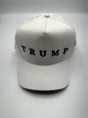 OFFICIAL Sold Out Cali-Fame Donald Trump White Made In America MAGA Hat One Size