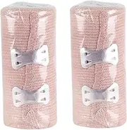 2Pcs Breathable Sports Wrap Band Elastic Arm Leg Protector for Injury Compression Bandage Comfortable Fit for Ankle Wrist Stabilization