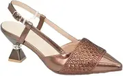 [Generic] Women's Luxury Shoe and Bag Matching Set Sparkly Rhinestone Gold Chain Strap Shoulder Bag Pointed Toe Heeled Shoes