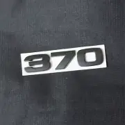 1x 370 Matte Black Metal Sticker Badge Emblem Decal TURBO Auto Power Edition Sep (for: MG)