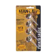 Man Law Potato Gauge Leave-In BBQ Steak Meat Grilling Glow Thermometer Set of 4