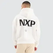 [Nena and Pasadena] Dexter Box Fit Hoodie Natural White