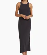 NWT splendid Collection Women's Benson Midi Dress Size Small in Lead Dark Gray