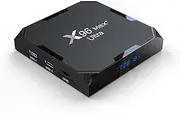Android11.0 TV Box, Amlogic S905X4 64bit Quad Core Cortex A55 CPU Android Box, G31 MP2 GPU Smaet TV Box, USB 3.0/BT4.0/2.4G/5G Dual Wi-Fi/100M Ethernet/H.265 3D/4K/8K TV Box (4GB+64GB)