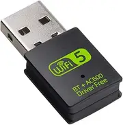 USB WiFi Bluetooth Adapter, 600Mbps Dual Band Wireless Network External Receiver,WiFi Dongle for PC/Laptop/Desktop