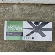 NIB Indoor Outdoor 44" 6-Blade Black CEILING FAN (Light & Remote NOT Included)