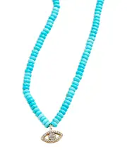 Baublebar Iman Beaded Evil Eye Necklace, 19-22