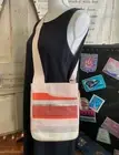 RADLEY London Blush Pink Pockets Craft Stripe Crossbody Bag New Purse Handbag