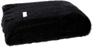 Masterweave Windermere Mohair Throw Rug - Raven