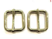 1pcs Gold Metal Square Belt Adjustable Slider Roller Buckle 30mm