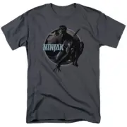 Ninjak Crouching Ninjak T Shirt Mens Licensed Valiant Comics Tee Charcoal