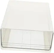 HOMSFOU Transparent Stackable Drawer Box Convenient Storage Case for Home and Office Organization for and Spaces Multi Design for Stationery