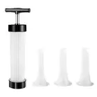 Manual Meat Injector Tool Quick Sausage Filling with 3 Filling Nozzles Portable