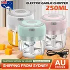 250ML USB Rechargeable Mini Food Garlic Grinder Electric Garlic Chopper Cordless