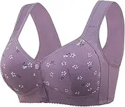 [Generic] Maternity & Bras White Lace Bralette Top Bralettes Women Non Wired Sexy Sticky Bra Inserts - Washable Reusable Ladies Full Support Plus Size Front Fastening Sports Ped Pack 5 Multipack