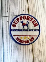 K9 Supporter patch • Rescuing Dogs • Service Dog Vest Identifier • Veterans