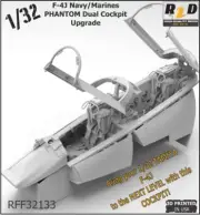 R2D 1/32 F-4J Navy/Marines PHANTOM Cockpit Super Detail Set R2D32133