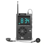 Portable Mini Radio Pocket AM FM Digital Radio Stereo Receiver Auto-Search3611
