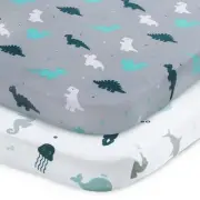 Pack and Play Sheets, Pack n Play Sheets Ultra Soft, Mini Crib Sheets 2 Pack,...
