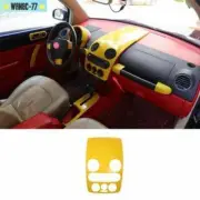 Yellow Console AC Switch Control Panel Trim 1PCSFor Volkswagen Beetle 2001-2005 (for: Volkswagen)