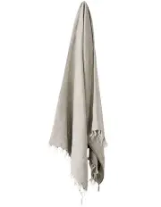 [Aura Home] Vintage Linen Fringe Throw in Natural