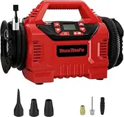 Cordless Tire Inflator, Upgraded 160 PSI High Pressure Portable Air Compressor with Digital Gauge, Auto Shut Off, LED Light for Ball, Tire, Swim Toys