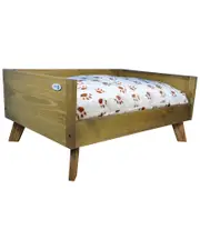 Raised Wooden Pet BedCushion